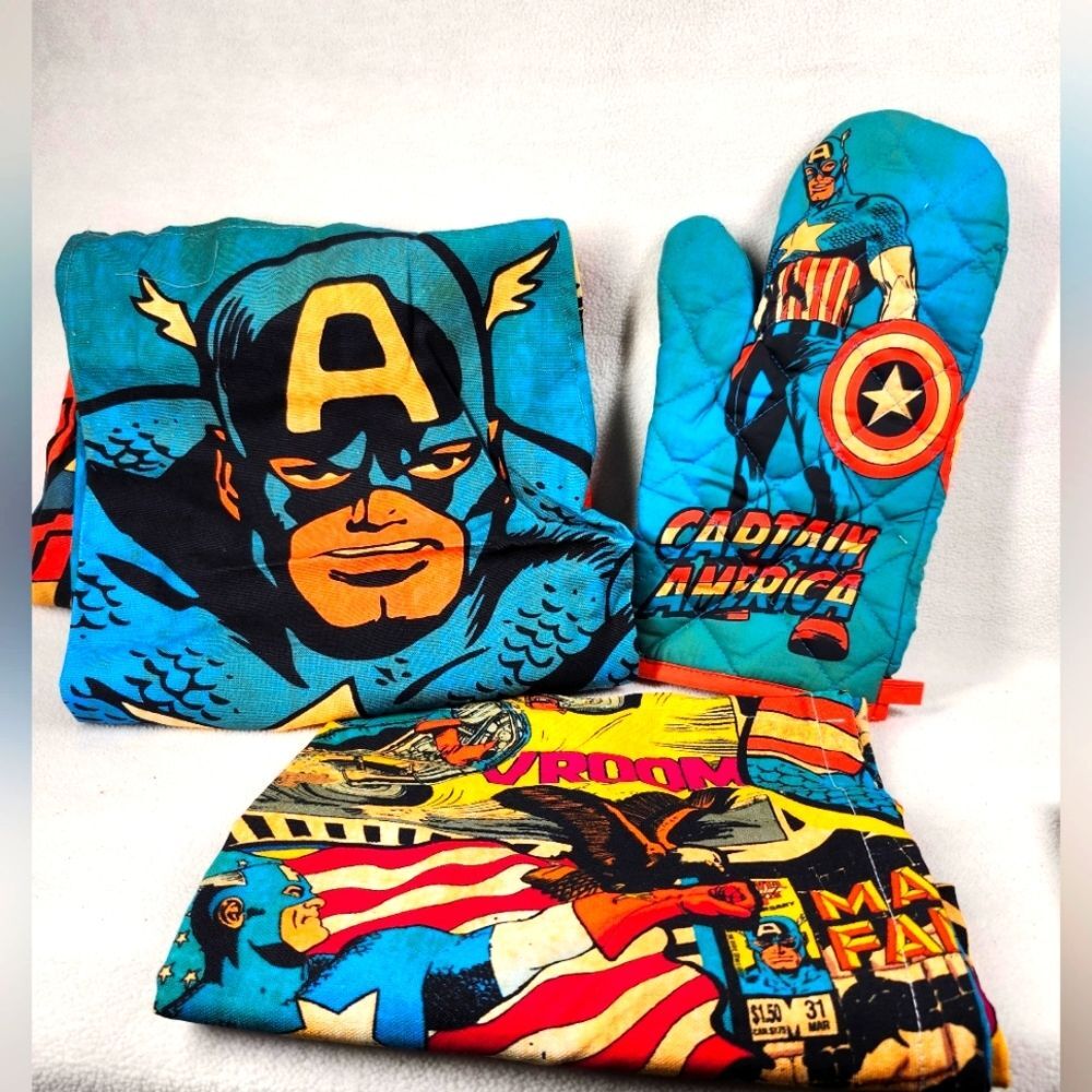 Marvel Captain America Kitchen Textile - Set of 3